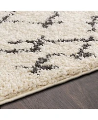 Livabliss Berber Shag Bbe Charcoal Area Rug