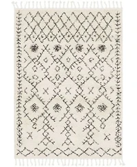 Livabliss Berber Shag Bbe Charcoal Area Rug