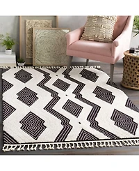 Livabliss Azilal Azi-2300 Black 5'3" x 7'3" Area Rug