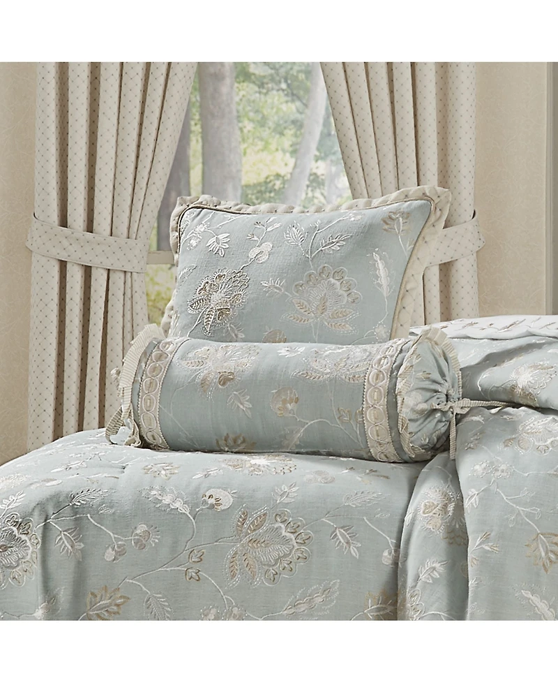 J Queen New York Garden View Neckroll Decorative Pillow, 6" x 26"