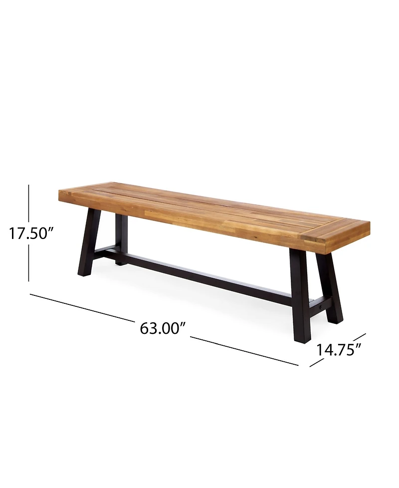 Noble House Carlisle Outdoor Bench