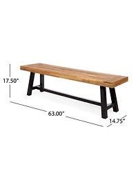 Noble House Carlisle Outdoor Bench