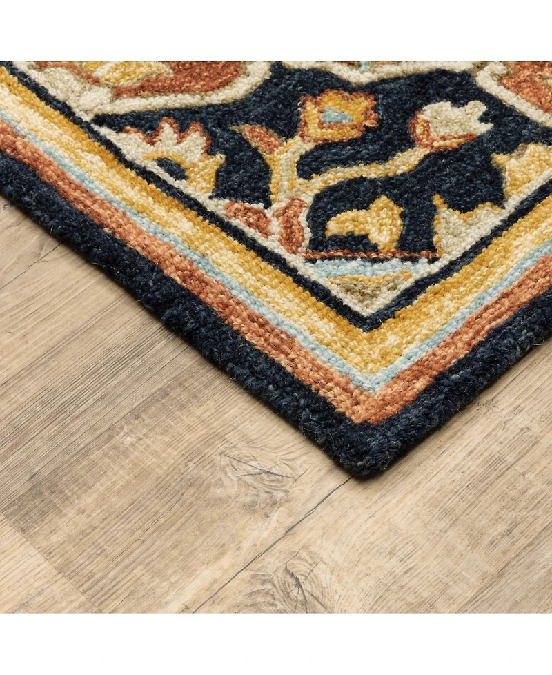 Oriental Weavers Alfresco 28408 Navy 5' x 8' Area Rug