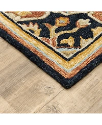 Oriental Weavers Alfresco 28408 Navy 5' x 8' Area Rug