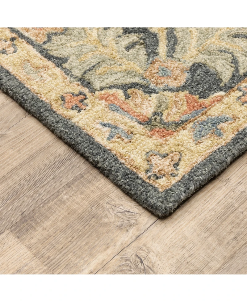 Oriental Weavers Alfresco ALF01 Blue 2'6" x 8' Runner Rug