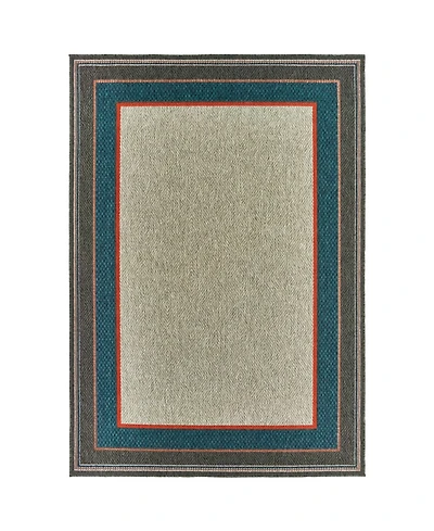 Oriental Weavers Latitude 8021L Gray 5'3" x 7'3" Outdoor Area Rug