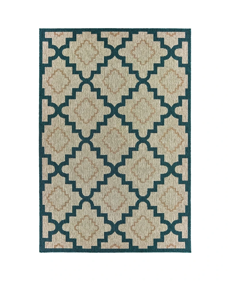 Oriental Weavers Latitude 804I3 3'3" x 5' Outdoor Area Rug