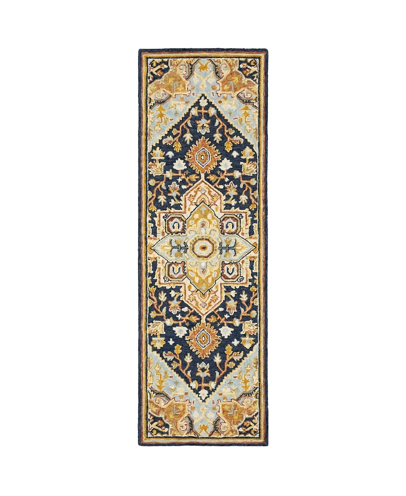 Oriental Weavers Alfresco 28408 Navy 2'6" x 8' Runner Rug