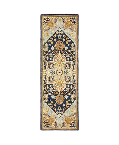 Oriental Weavers Alfresco 28408 Navy 2'6" x 8' Runner Rug