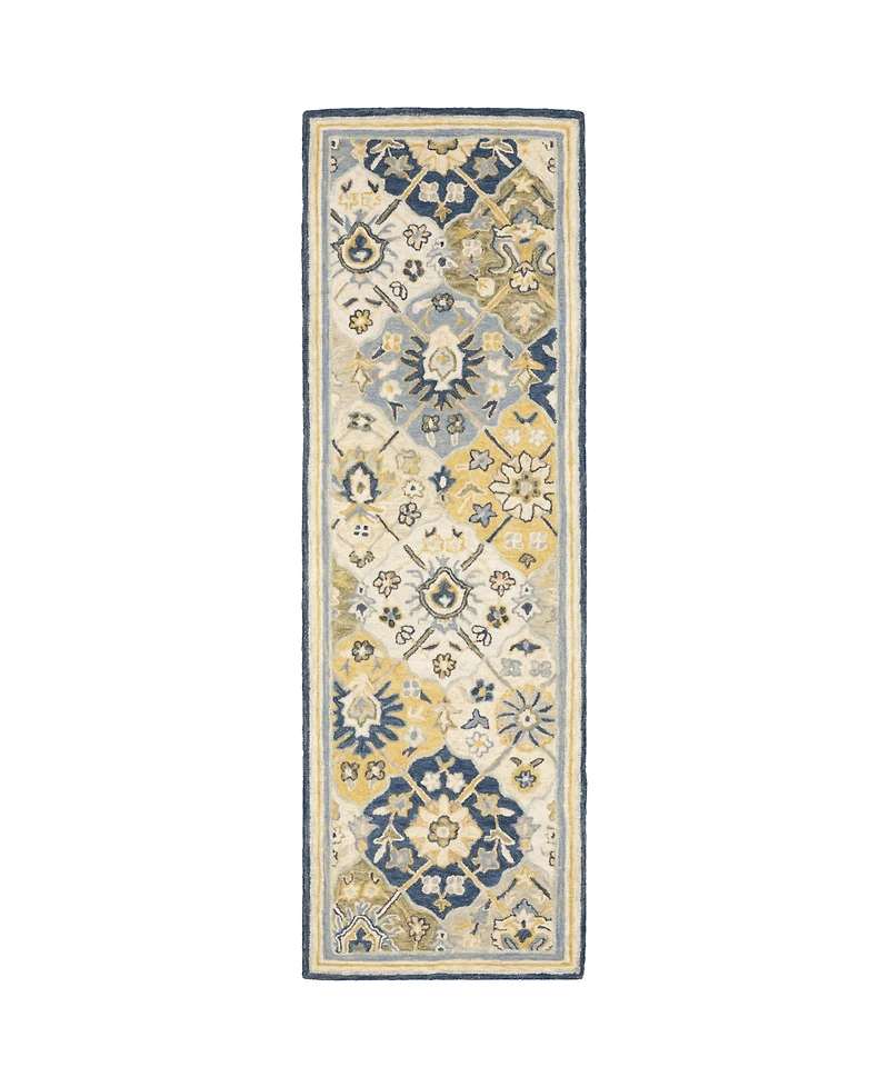 Oriental Weavers Alfresco 28406 Blue 2'6" x 8' Runner Rug