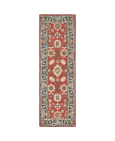 Oriental Weavers Alfresco 28404 Red 2'6" x 8' Runner Rug