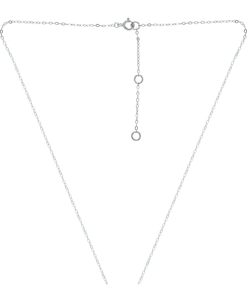 Giani Bernini Cubic Zirconia Heart Pendant Necklace in Sterling Silver, 16" + 2" extender, Created for Macy's