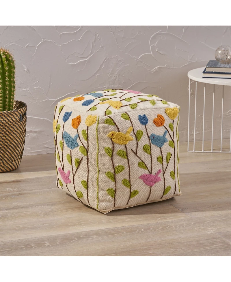 Noble House Almodi Boho Ottoman Pouf