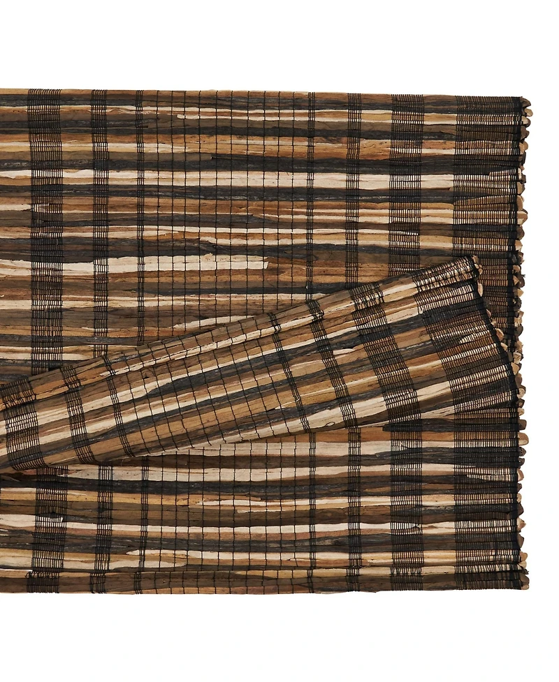 Saro Lifestyle Striped Water Hyacinth Runner