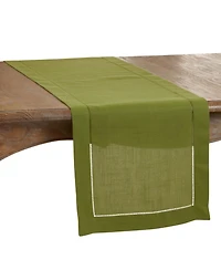 Saro Lifestyle Placemat with Hemstitched Border Set of 12
