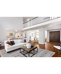 Feizy Nadia R8389 Charcoal 5' x 8' Area Rug