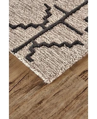 Feizy Enzo R8732 Charcoal 2'6" x 8' Runner Rug
