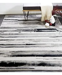 Simply Woven Hadlee R3049 Silver Rug