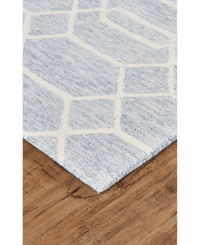 Feizy Belfort R8777 Blue 5' x 8' Area Rug