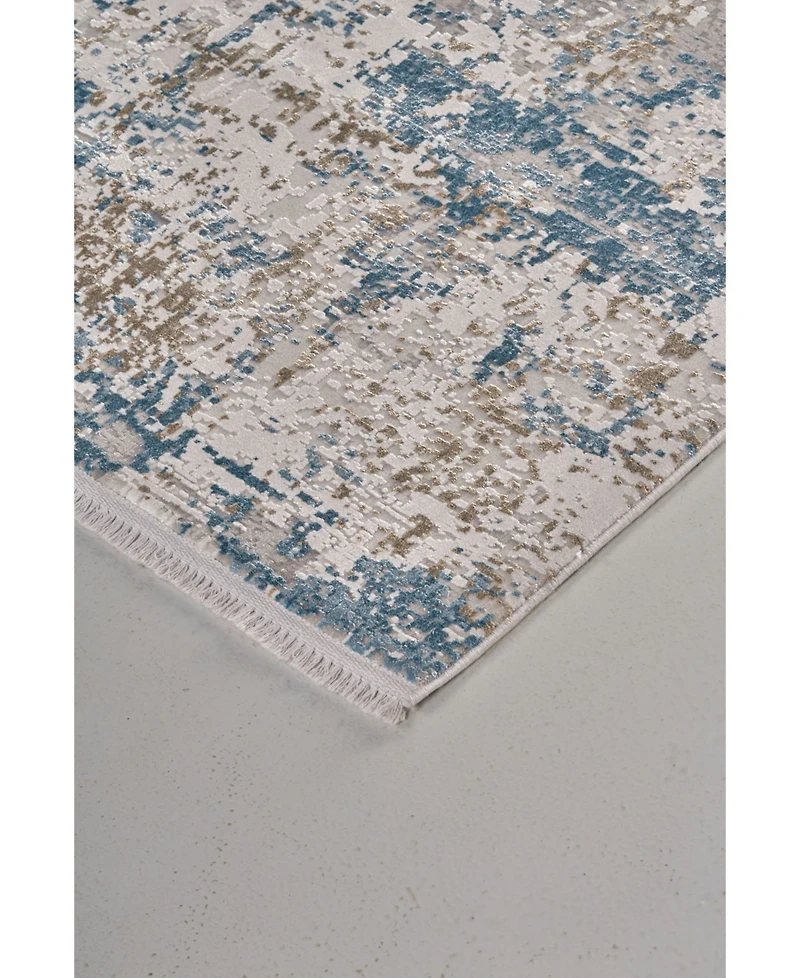 Feizy Cadiz R3891 Blue 6'6" x 9'6" Area Rug