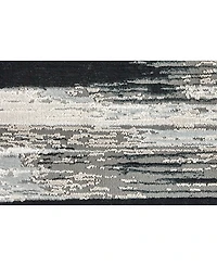 Feizy Micah R3338 Black 6'7" x 9'6" Area Rug