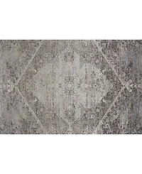 Feizy Sarrant R3963 Charcoal 2' x 3' Area Rug