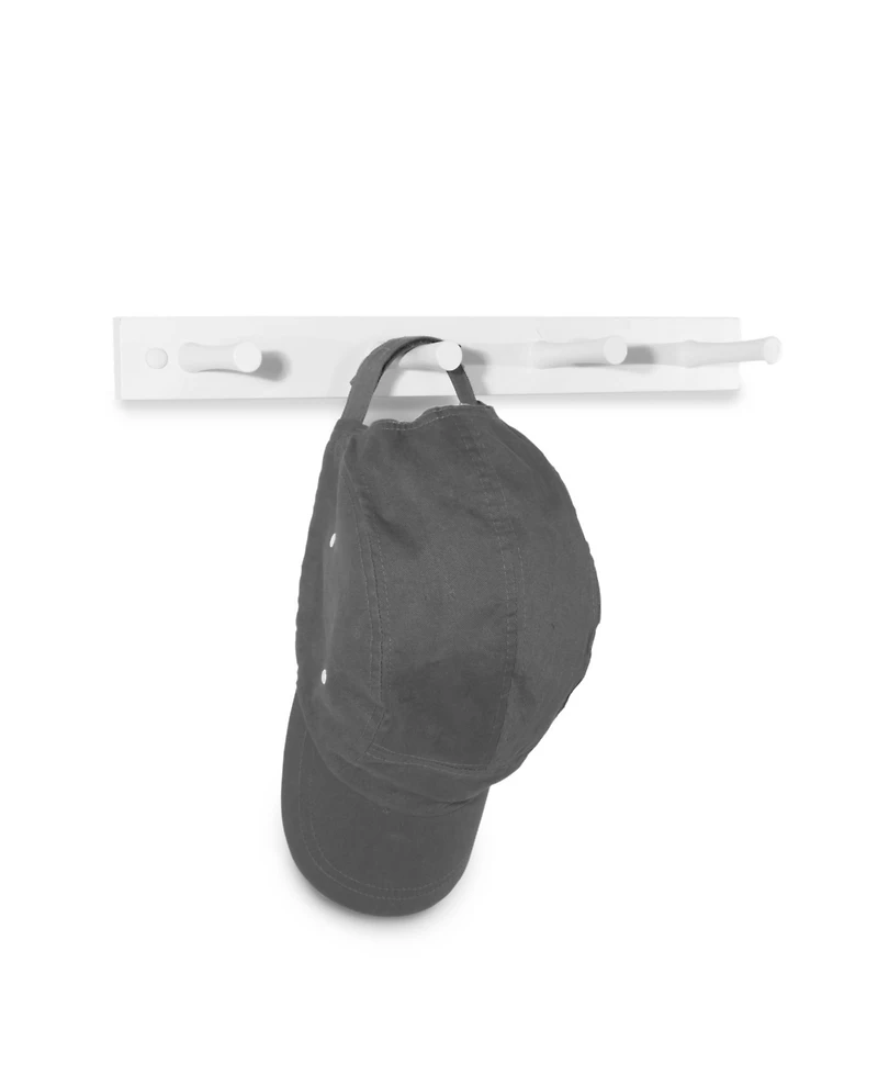 Spectrum Diversified Wall-Mounted 4 Peg Wood Hook Rack