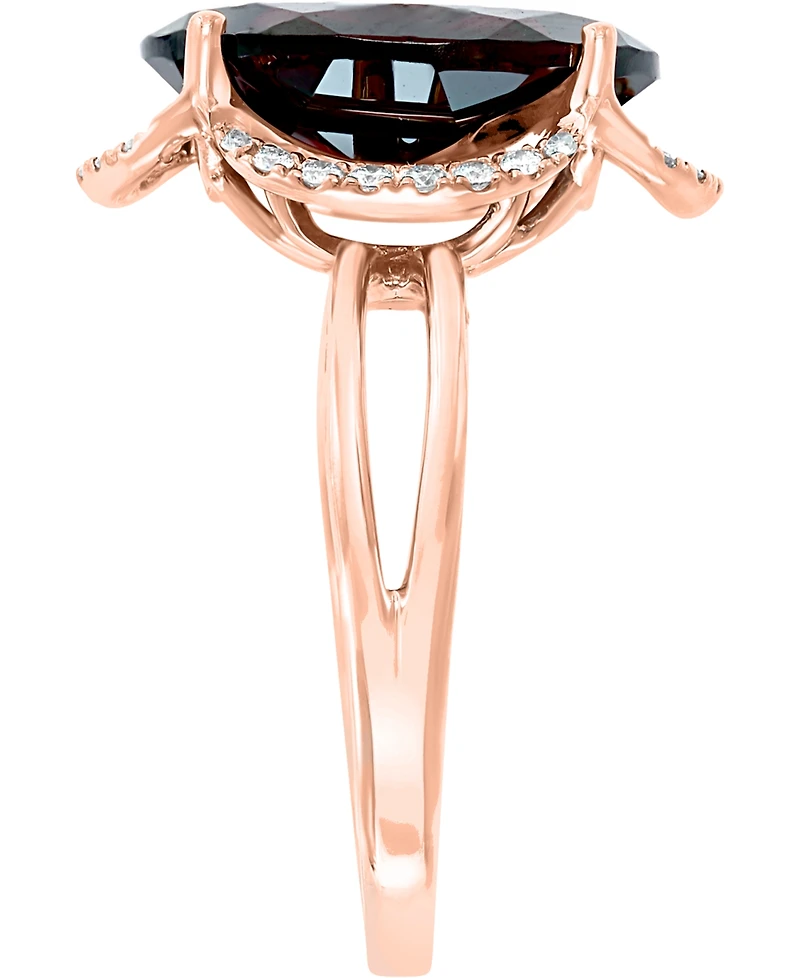 Lali Jewels Garnet (7-5/8 ct. t.w.) & Diamond (1/6 ct. t.w.) Statement Ring in 14k Rose Gold