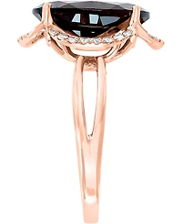 Lali Jewels Garnet (7-5/8 ct. t.w.) & Diamond (1/6 ct. t.w.) Statement Ring in 14k Rose Gold