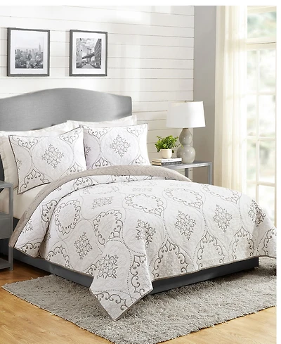 Modern Heirloom Chambers Quilt Set, Full/Queen