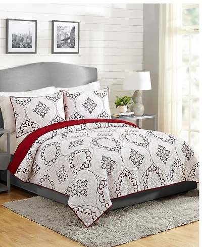 Modern Heirloom Chambers Quilt Set, Full/Queen