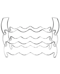 Sorbus 3-Tier Stackable Silver Wine Rack - Perfect for Bar, Wine Cellar, Basement, Cabinet, Pantry, etc (Hold 12 Bottles)