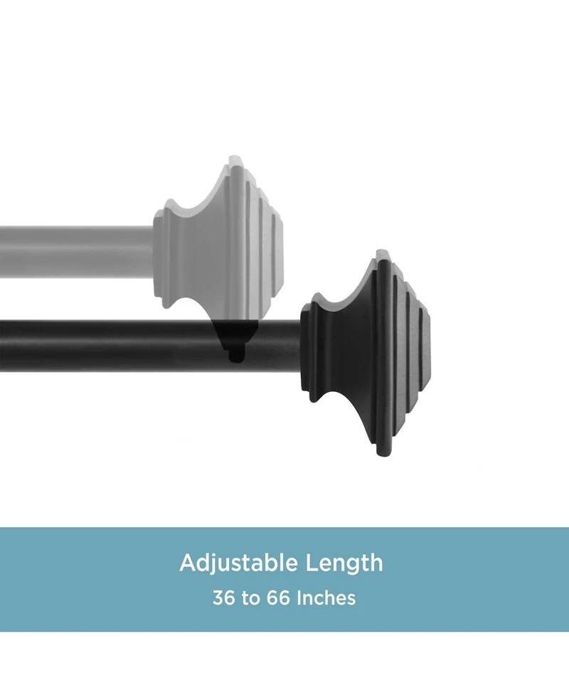 Kenney Mission 1" Premium Decorative Window Curtain Rod