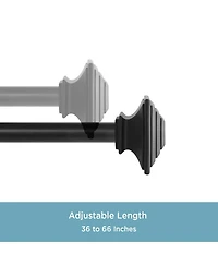 Kenney Mission 1" Premium Decorative Window Curtain Rod