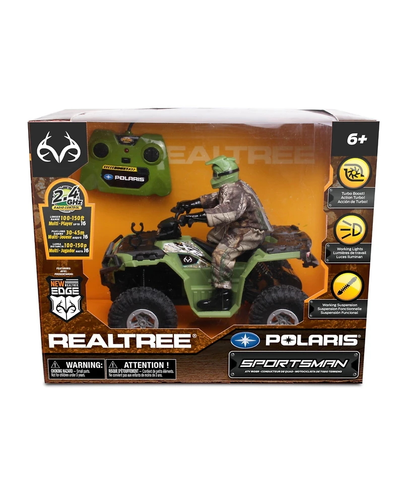 Nkok Realtree 1-8 Scale Rc Polaris Sportsman Xp 1000 with Turbo Boost Rider