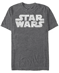Fifth Sun Men's Star Wars Simple Vintage-Like Logo Short Sleeve T-shirt