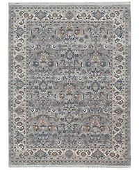 Amer Rugs Arcadia Arc-2 Gray/Ivory 7'1" x 10' Area Rug