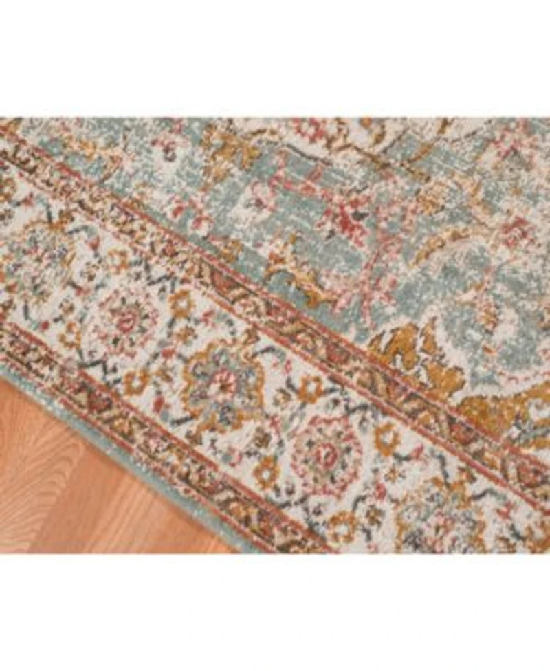 Closeout Amer Rugs Eternal Ete 3 Aqua Ivory Rug