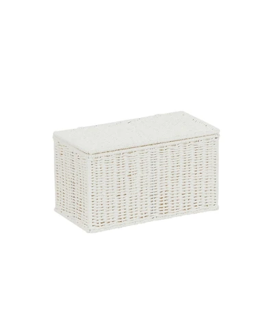 Household Essentials Small Wicker Basket with Lid, Multipurpose Storage Basket