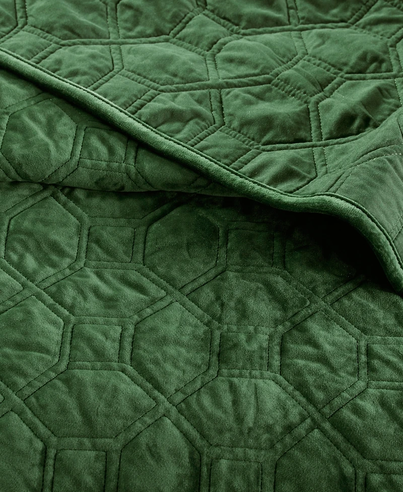 Madison Park Harper Quilted Velvet 3-Pc. Quilt Set, Full/Queen
