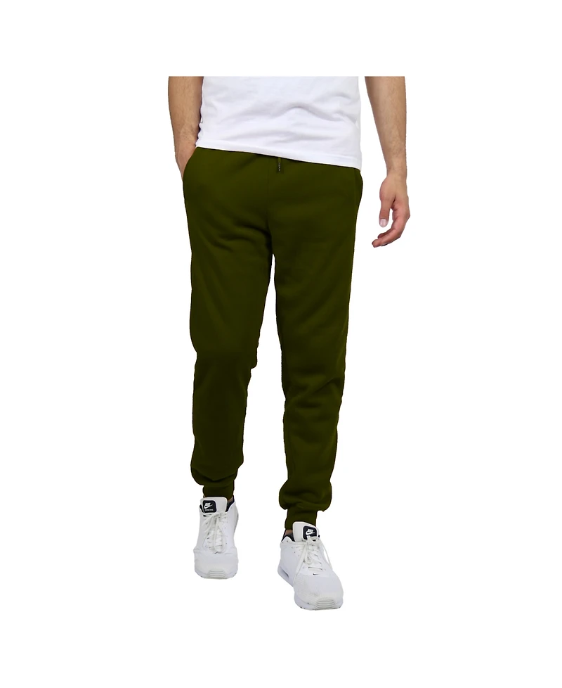 Galaxy By Harvic Men's 2-Packs Slim-Fit Fleece Jogger Sweatpants