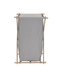 Wood X Frame Hamper