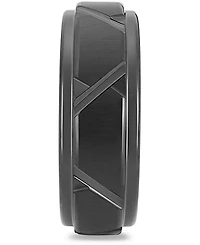 Men's Geometric Band Black Ion-Plated Tantalum