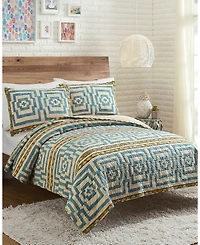 Justina Blakeney by Maker's Collective Hypnotic 3-Pc. Quilt Set