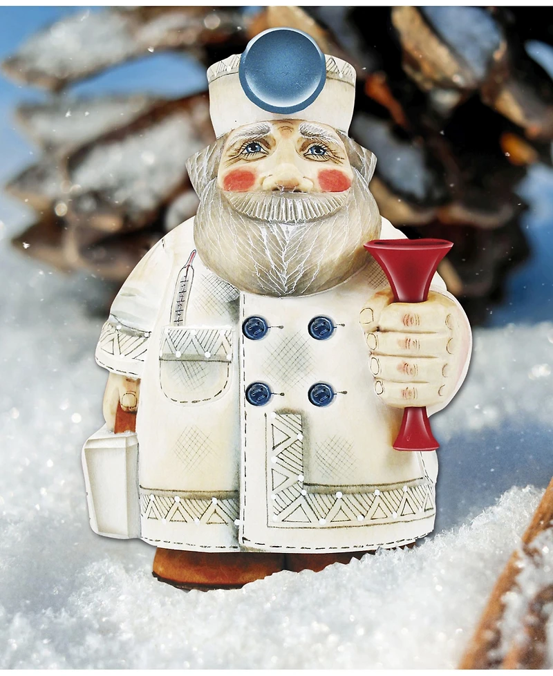 Designocracy Doctor Santa Wooden Decor