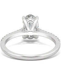 Charles & Colvard Moissanite Oval Engagement Ring (2-1/2 ct. t.w. Dew) in 14k White Gold or 14k Yellow Gold