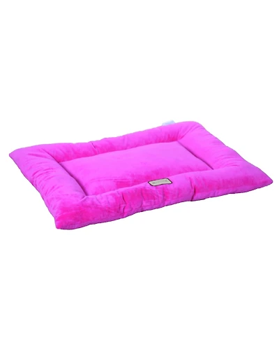 Armarkat M01CZH-l Large Pet Bed Mat , Dog Crate Soft Pad With Poly Fill Cushion, Vibrant PInk