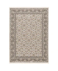 Oriental Weavers Maharaja 2061N Ivory and Gray 2' x 3' Area Rug