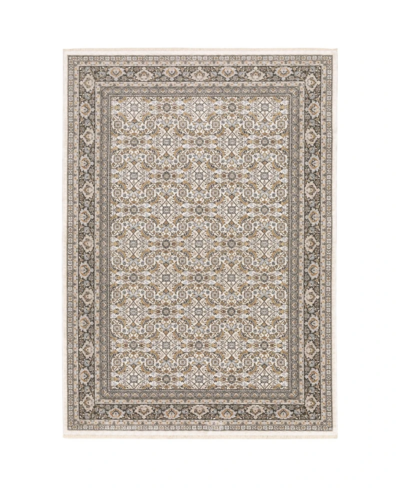 Oriental Weavers Maharaja 2061N Ivory and Gray 9'10" x 12'10" Area Rug