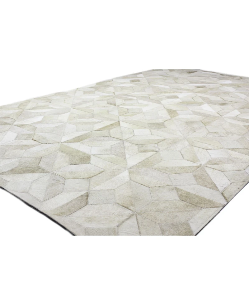 Bashian Cowhide Hie-04 Camel 5' x 8' Area Rug